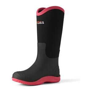 Muck Boots for Women, Waterproof Tall Women Garden Boots, Insulated 9 Black